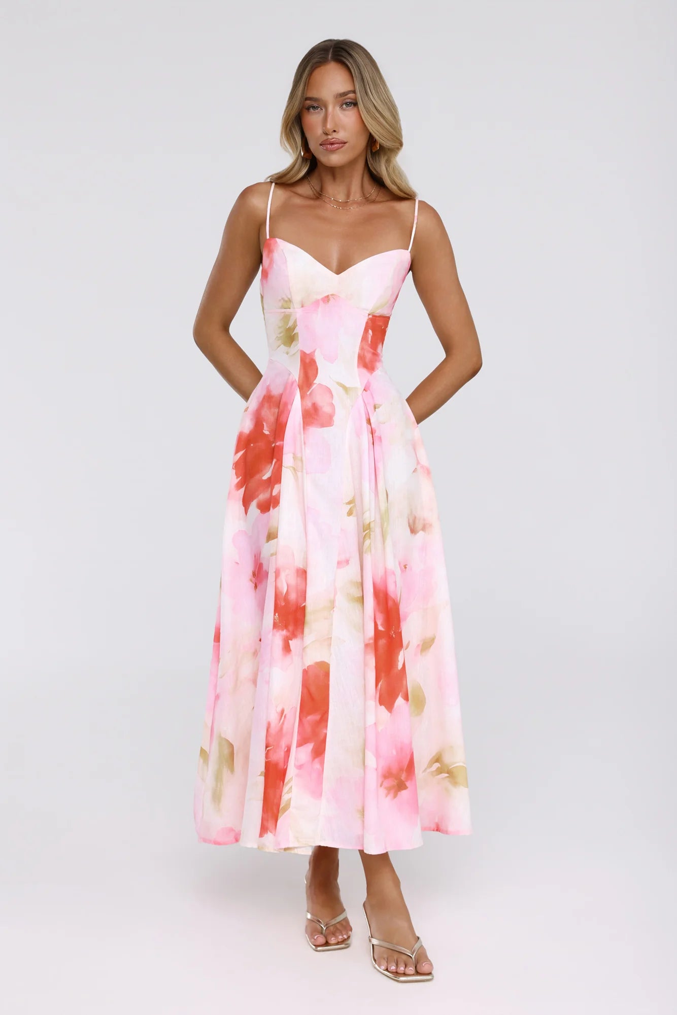 Outfit Says It All Midi Dress Pink