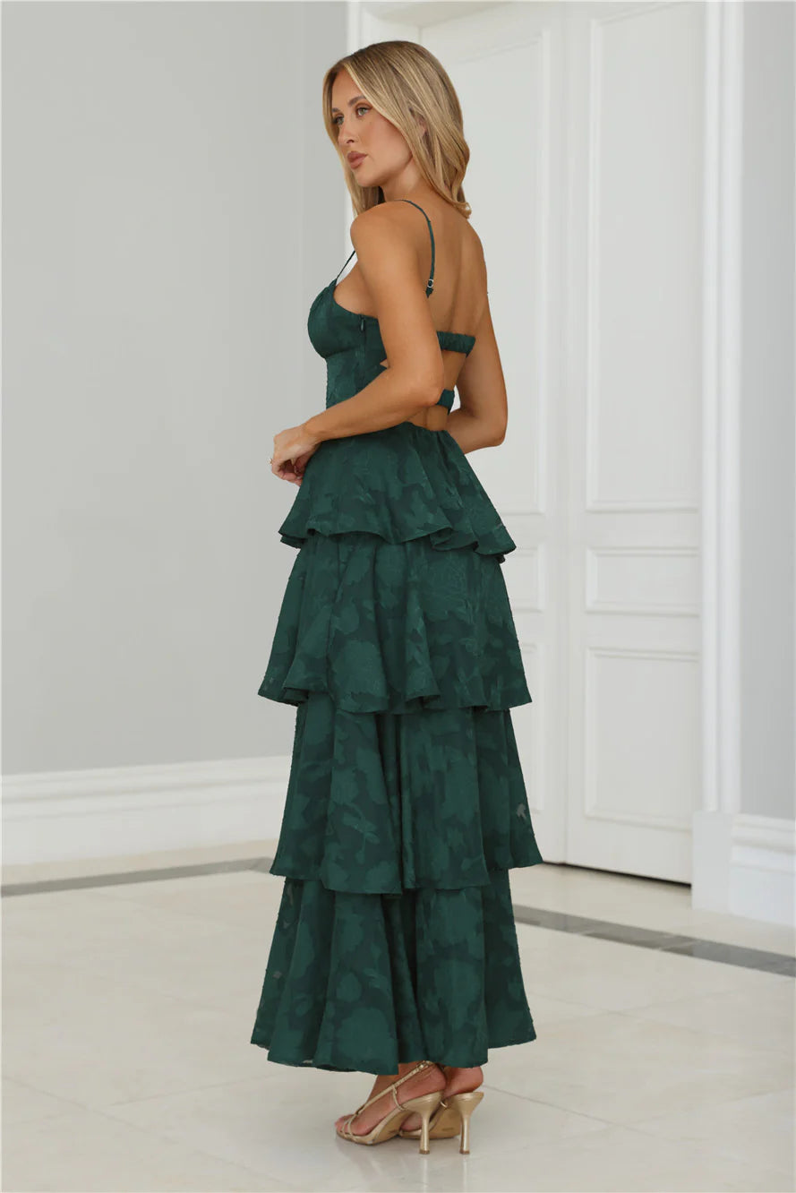 Thriving Now Maxi Dress Green