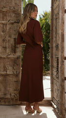 Sydney Maxi Dress - Chocolate