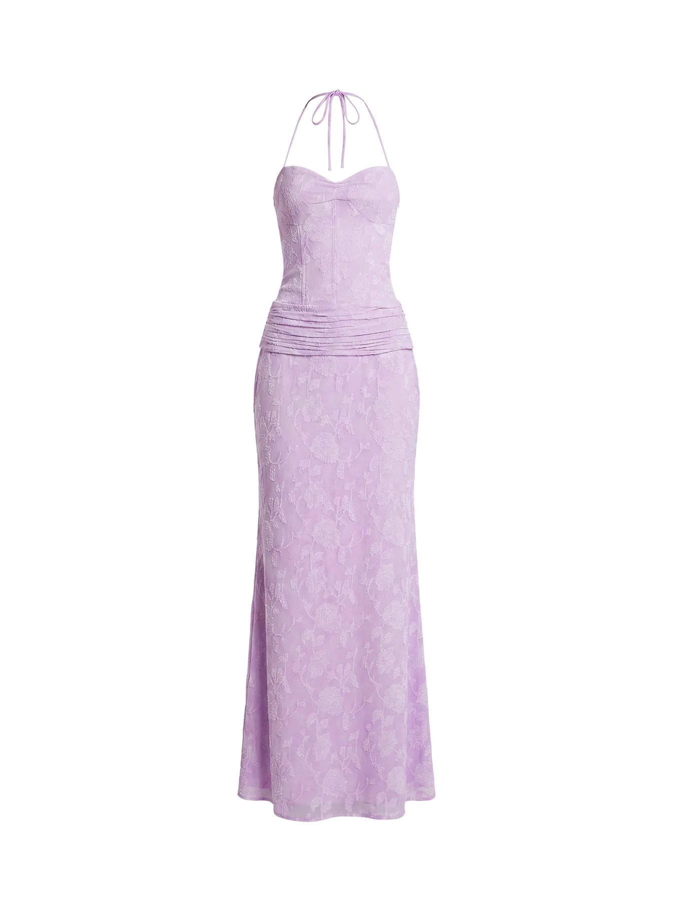 Love From Portofino Corset Maxi Dress Lilac