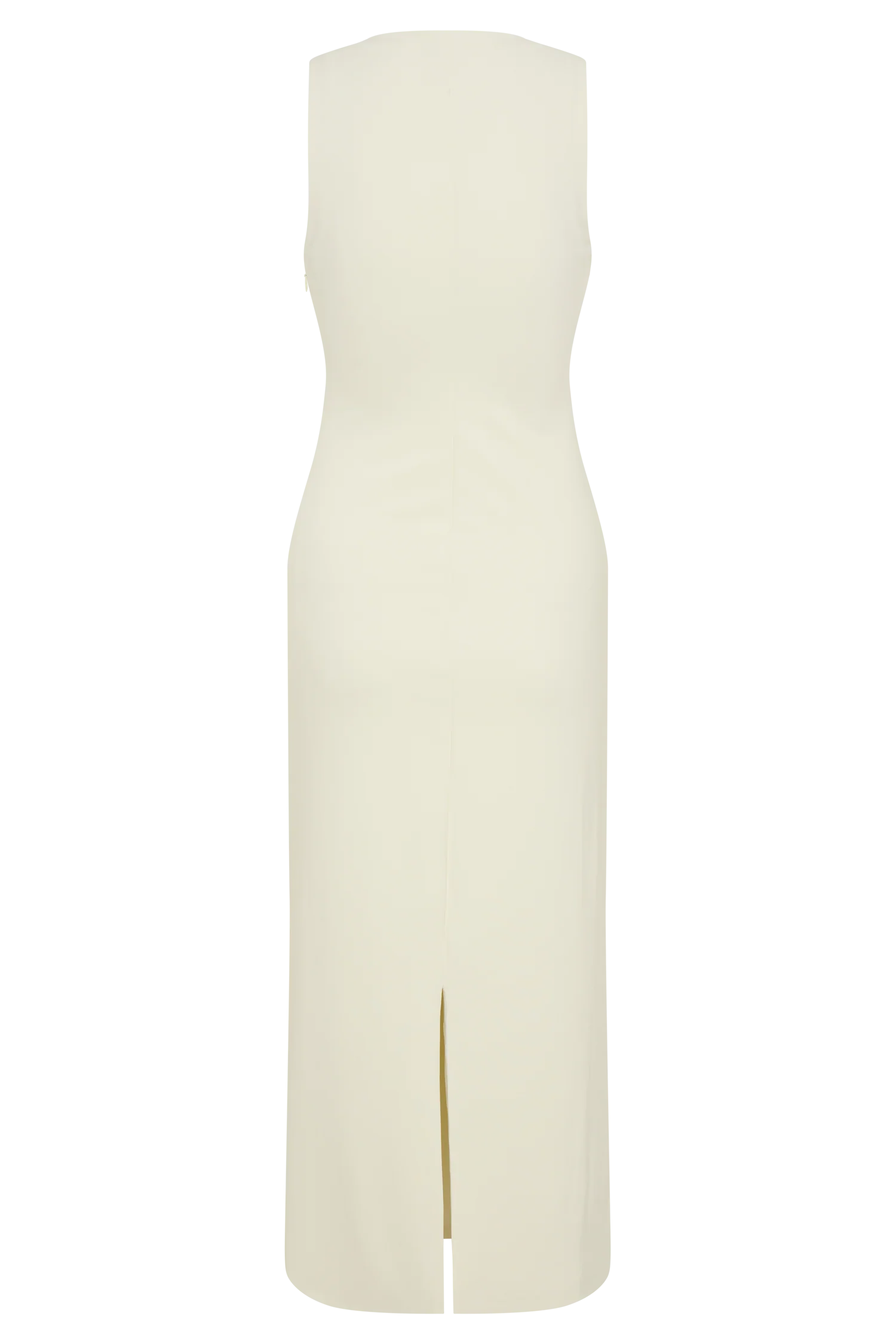 Norah Sleeveless Crepe Midi Dress - Ivory