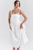 white broderie anglais midi sundress