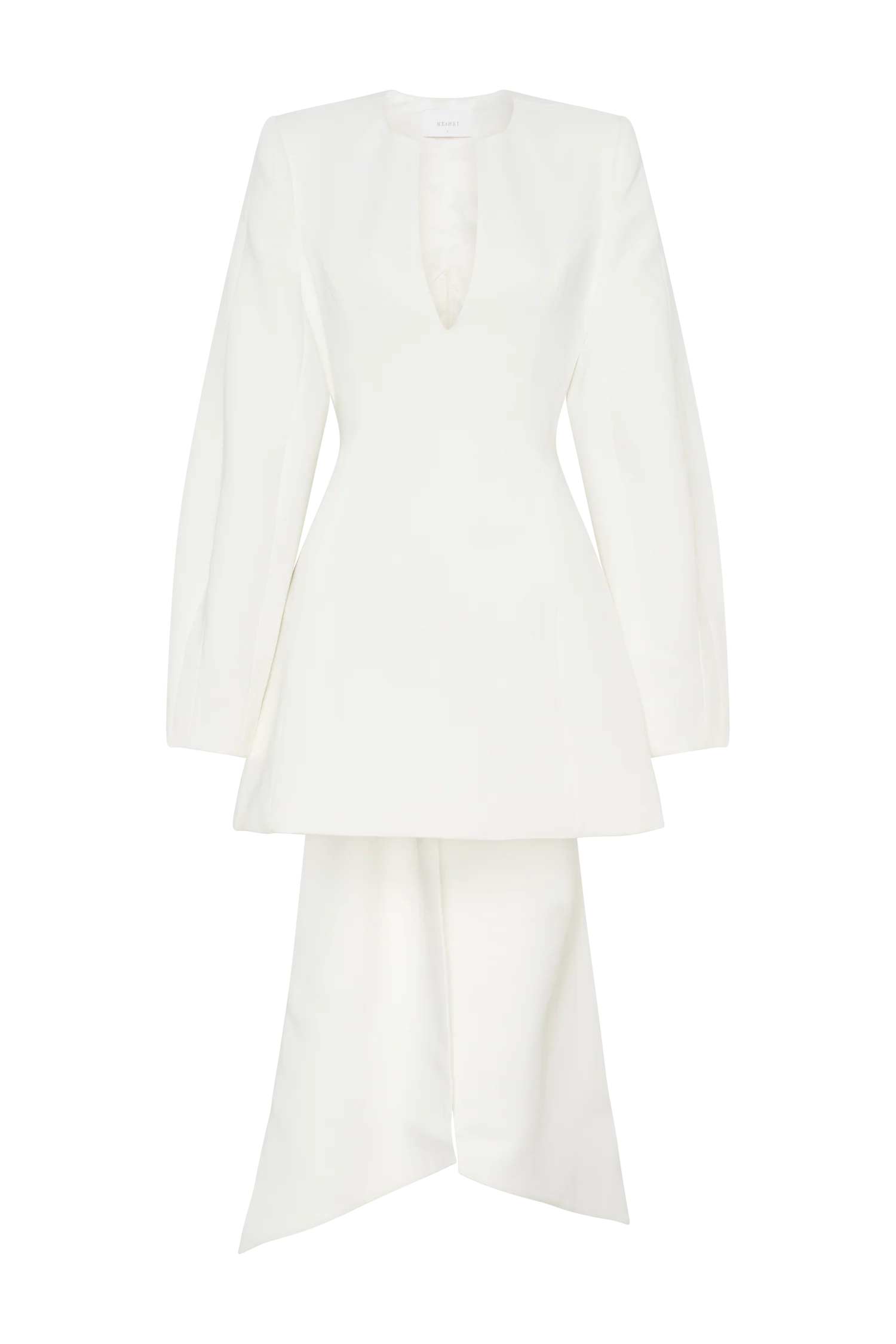 Rosanna Suiting Bow Mini Dress - Ivory