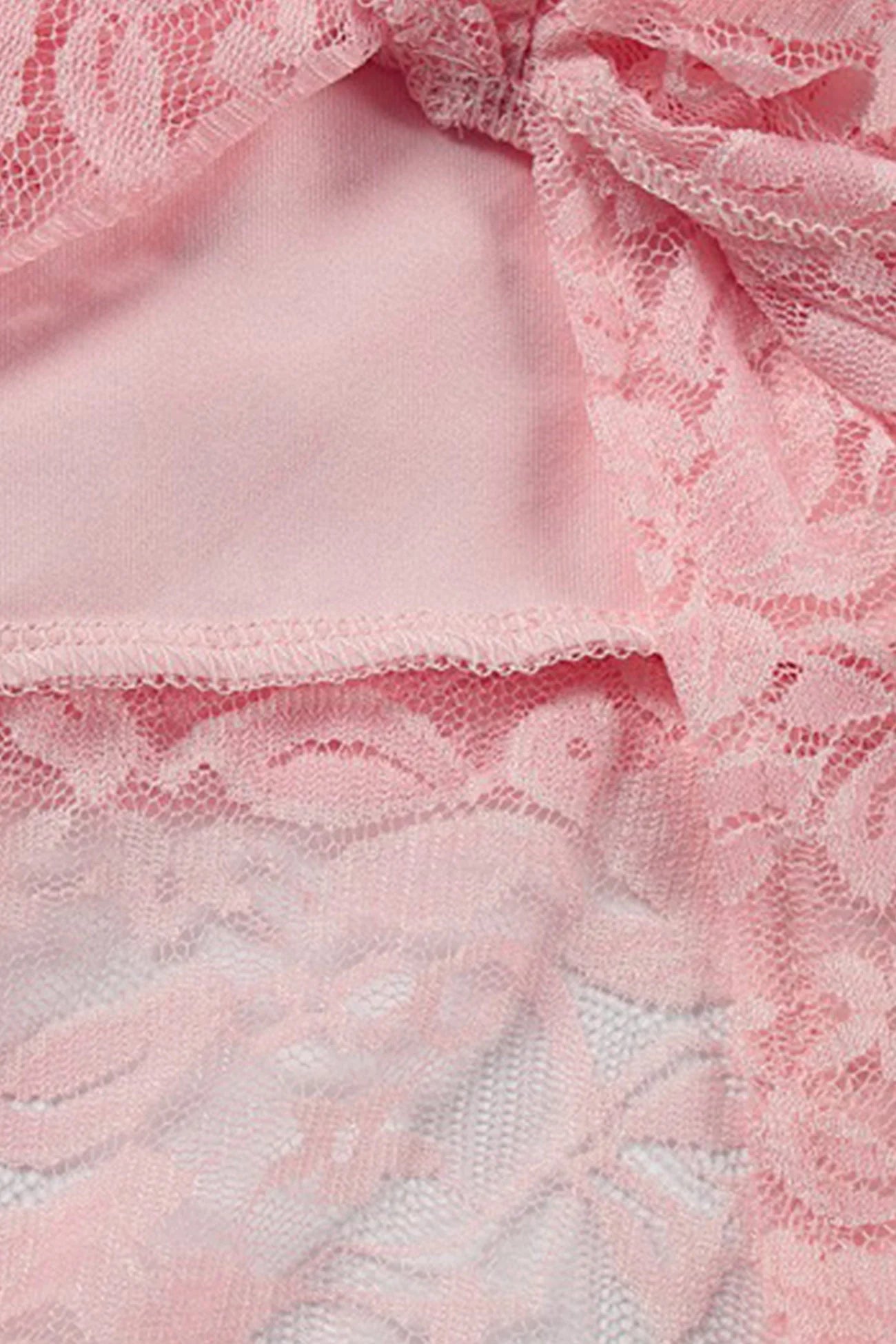Halterneck Lace Patchwork Ruched Dress