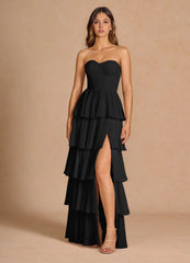 Maxi Dresses for Women Off Shoulder Smocked Tiered Ruffle Long Flowy Wedding Guest Dress
