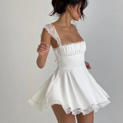 Lace n Grace Vintage White Mini Dress