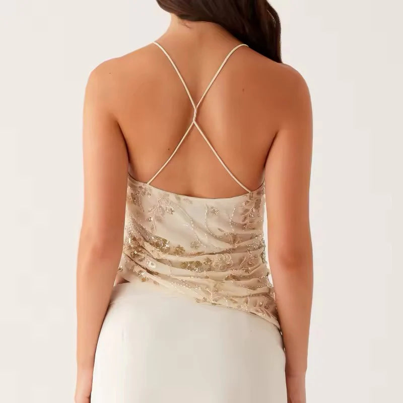 Bead Blast Halter Top