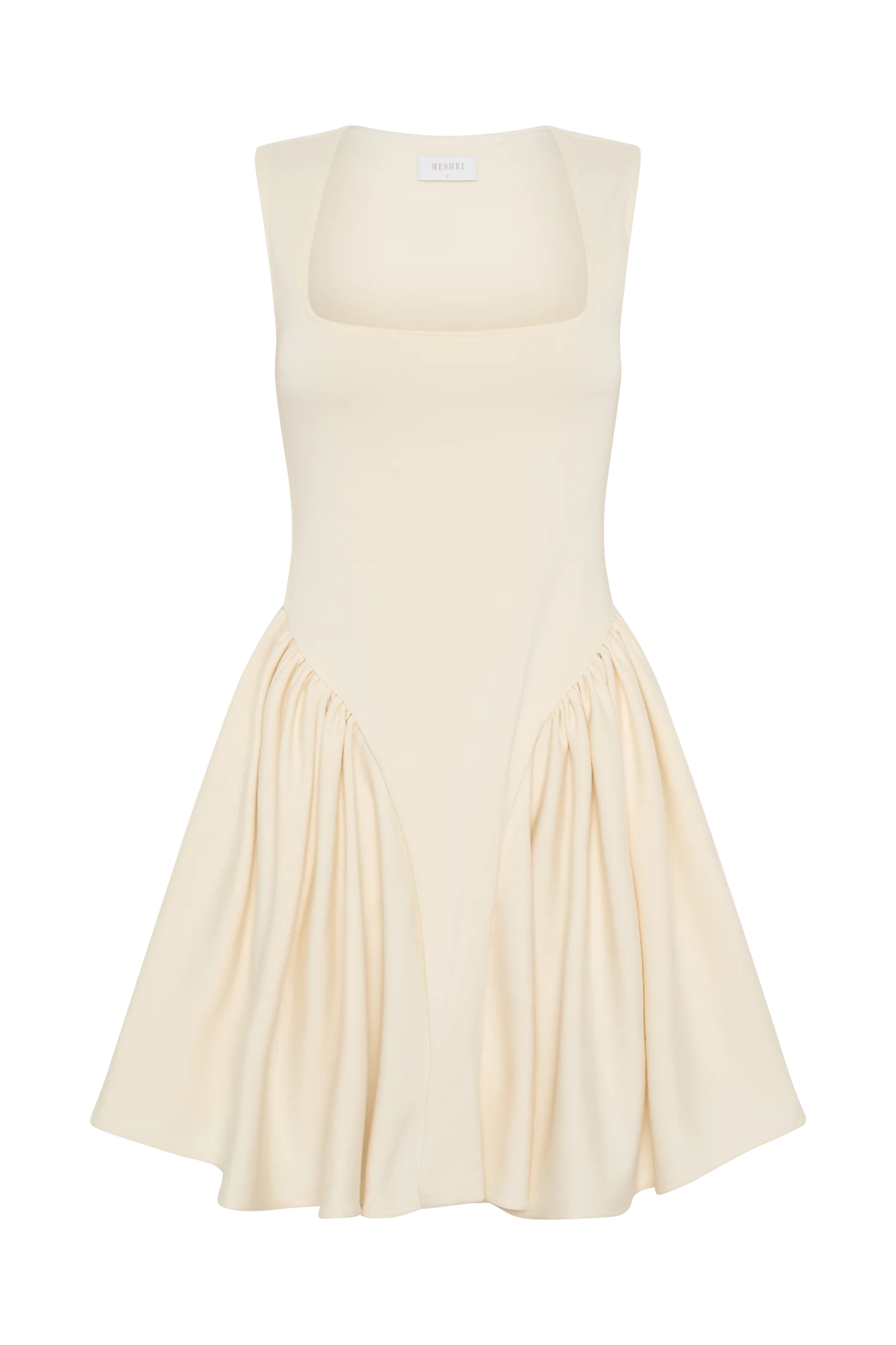 Sharon Scuba Jersey Mini Dress - Ivory