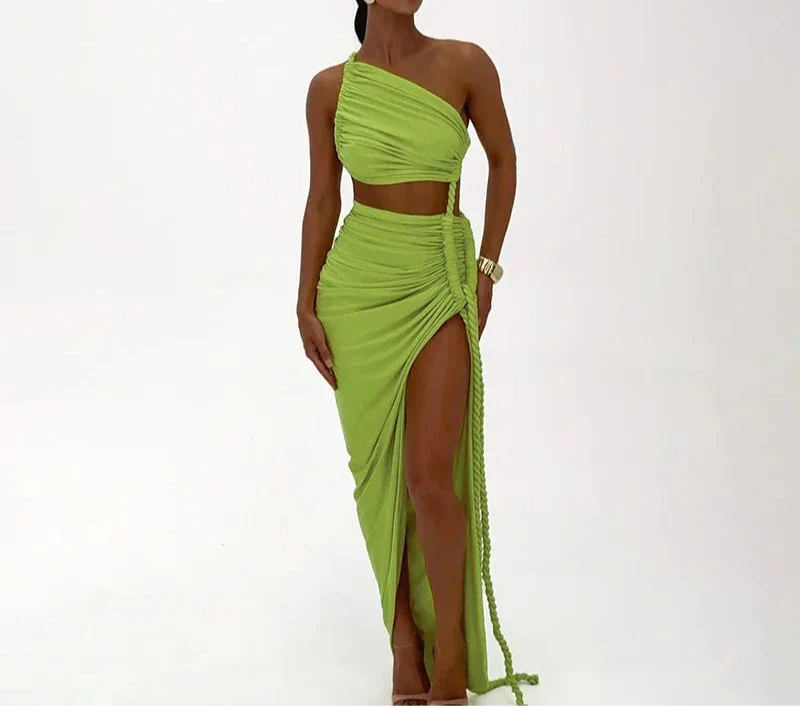 MARU One Shoulder Sexy Maxi Dress