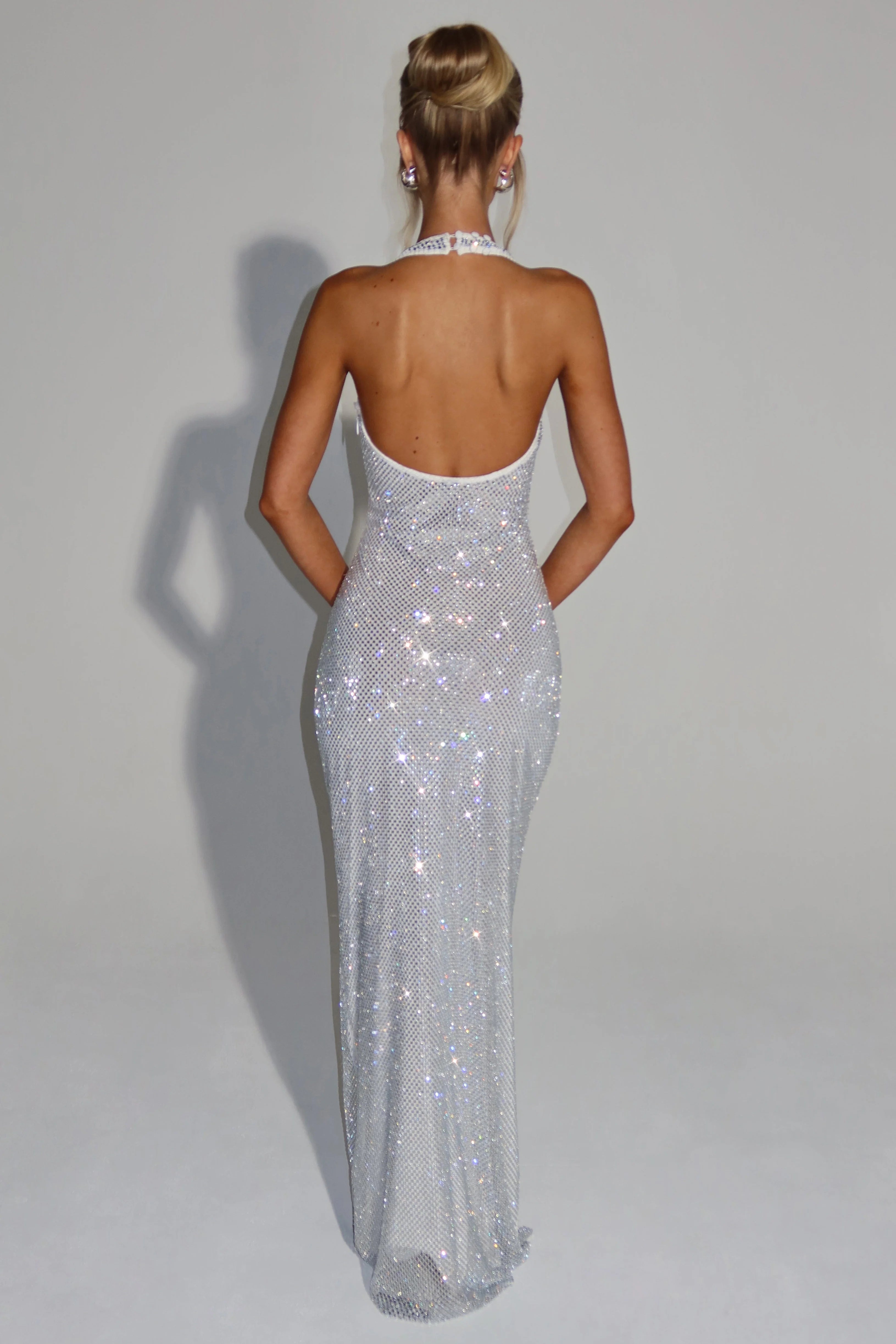 THE OPALINE MAXI DRESS - OPAL WHITE