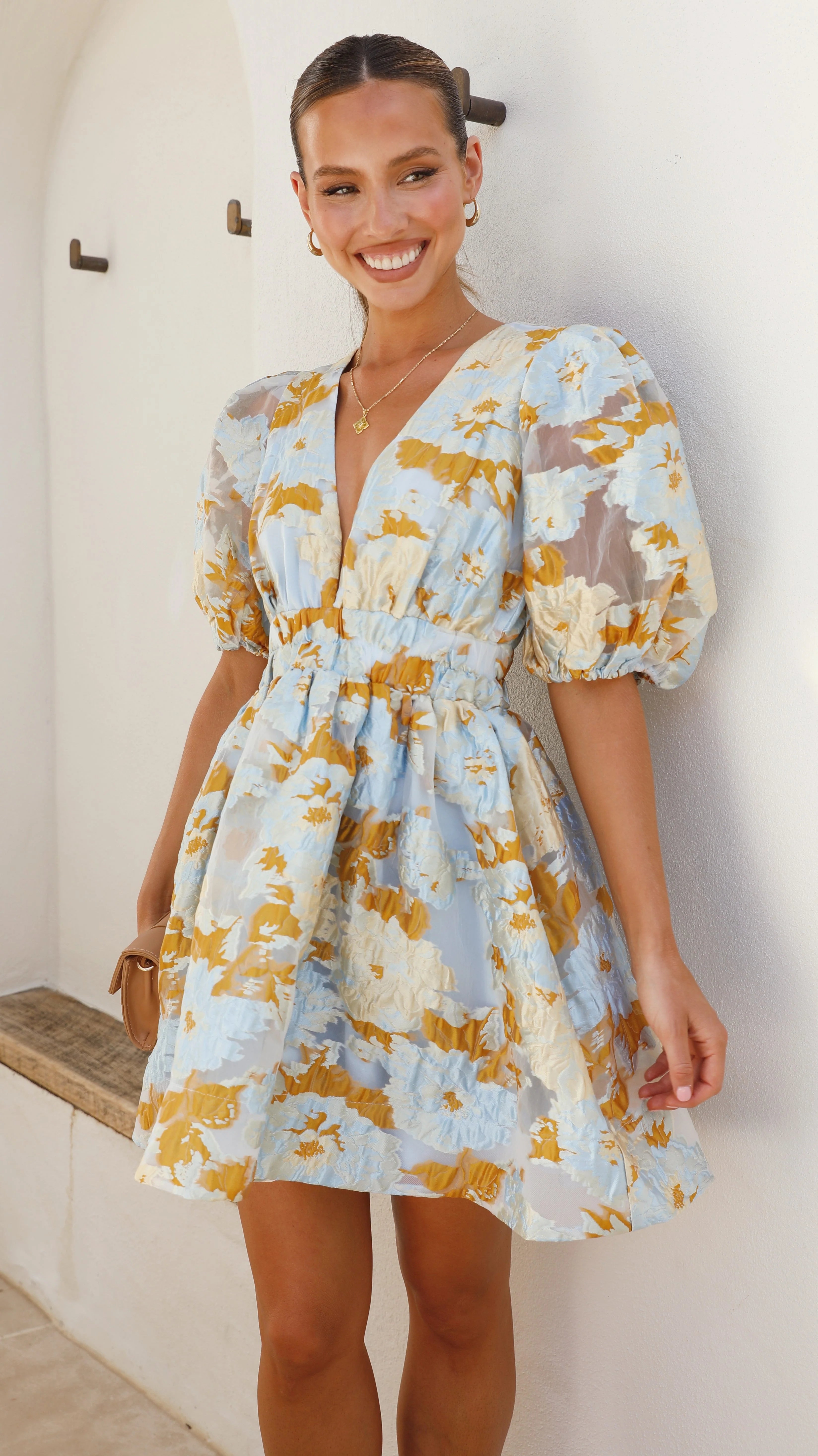 Abel Mini Dress - Blue