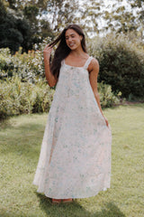 Caroline Maxi Dress - Pastel Pink Floral