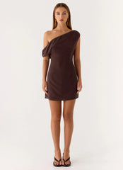 Mischa Mini Dress - Chocolate Drizzle