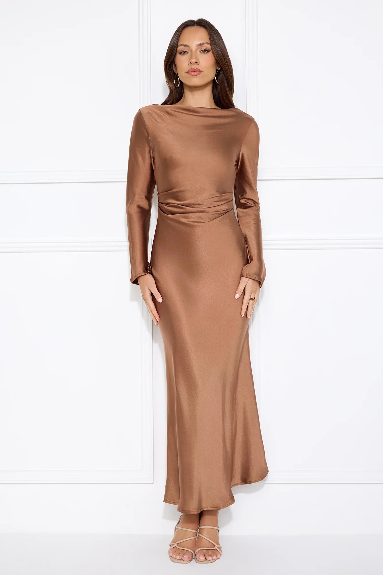 Classy Vibe Maxi Dress Brown