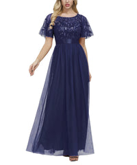 A-Line Empire Elegant Party Wear Prom Dress