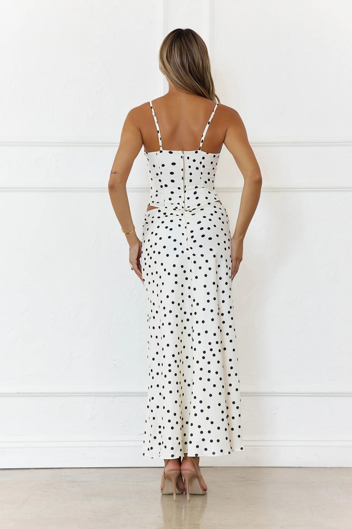 Summer Twilight Polka Dot Set Cream