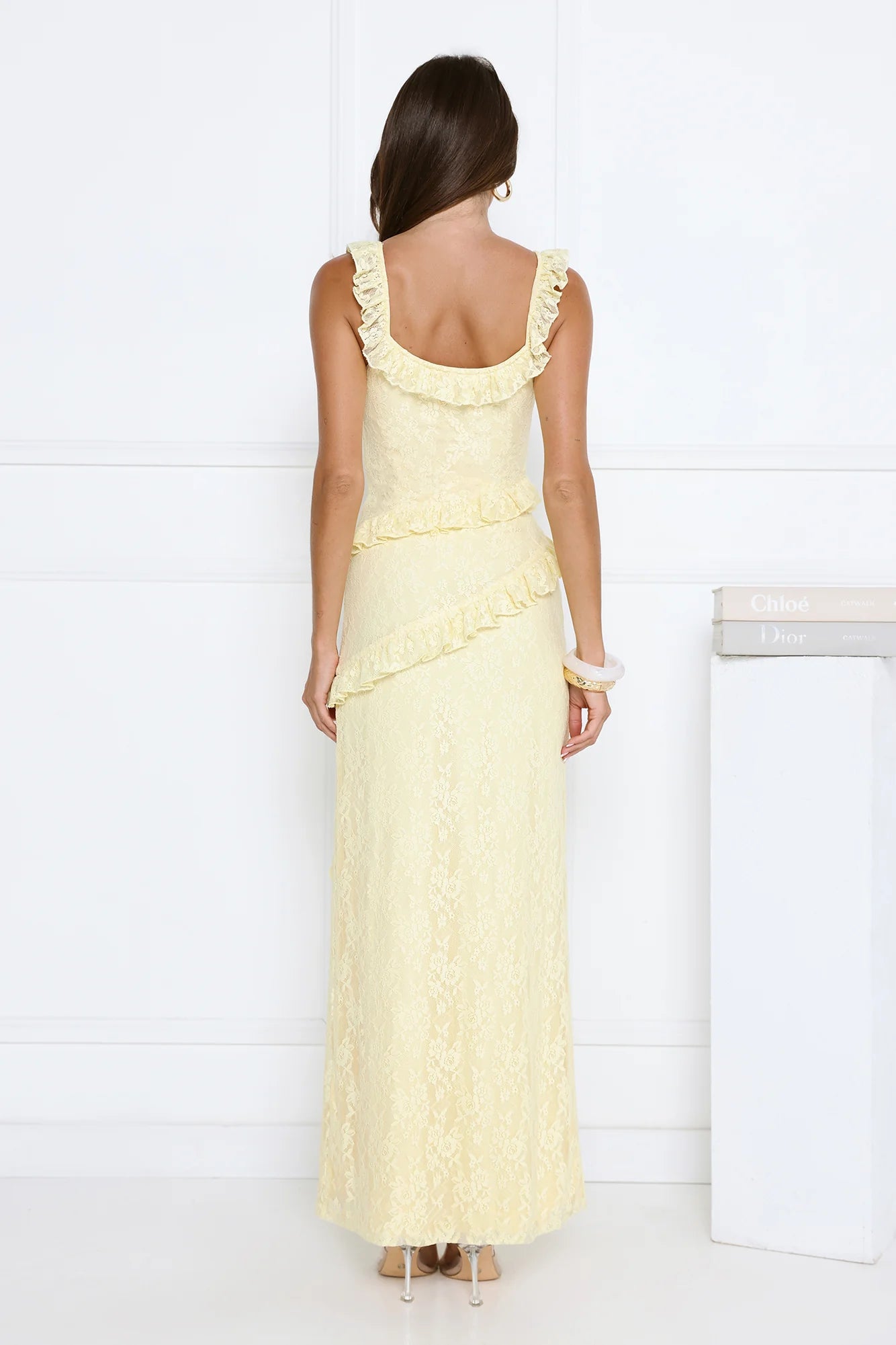 Golden Dusk Lace Maxi Dress Butter