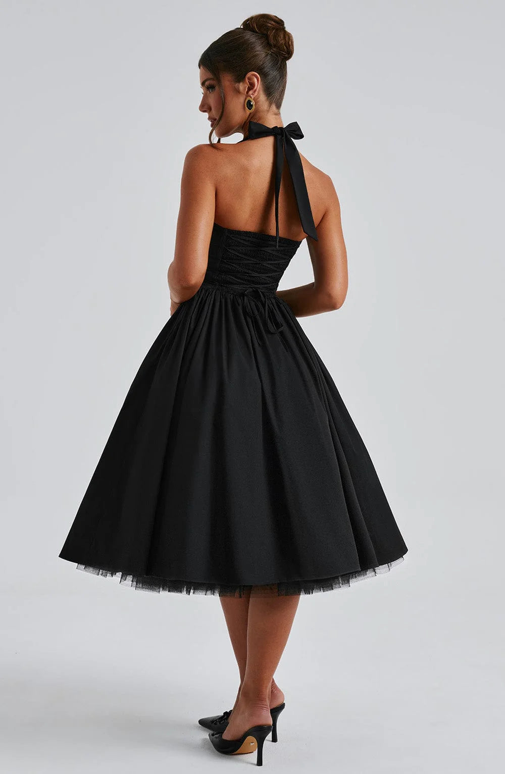 Cressida Midi Dress - Black