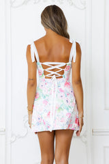 Serenade Of Blossoms Mini Dress Print