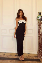 Statement Aura Strapless Maxi Dress Black