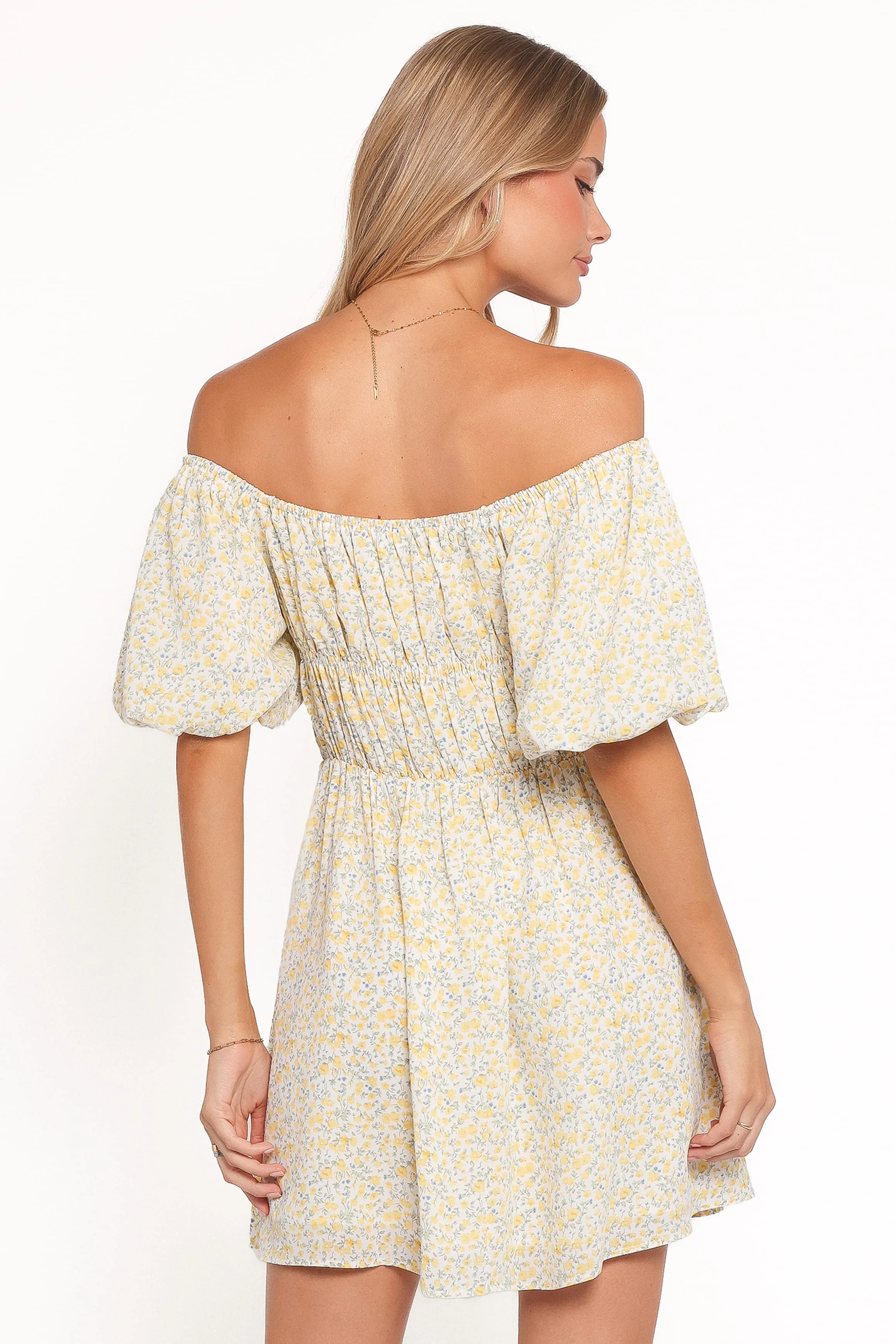 Tori Off Shoulder Mini Dress - Floral