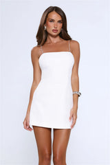 Glisten Glow Mini Dress White