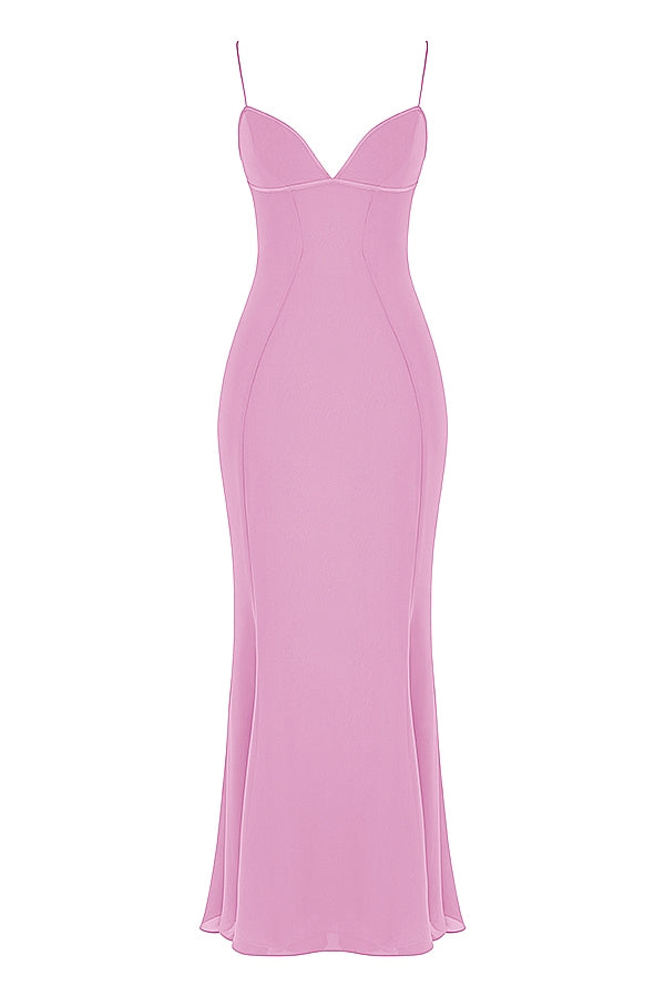 Loren-Pink Maxi Dress