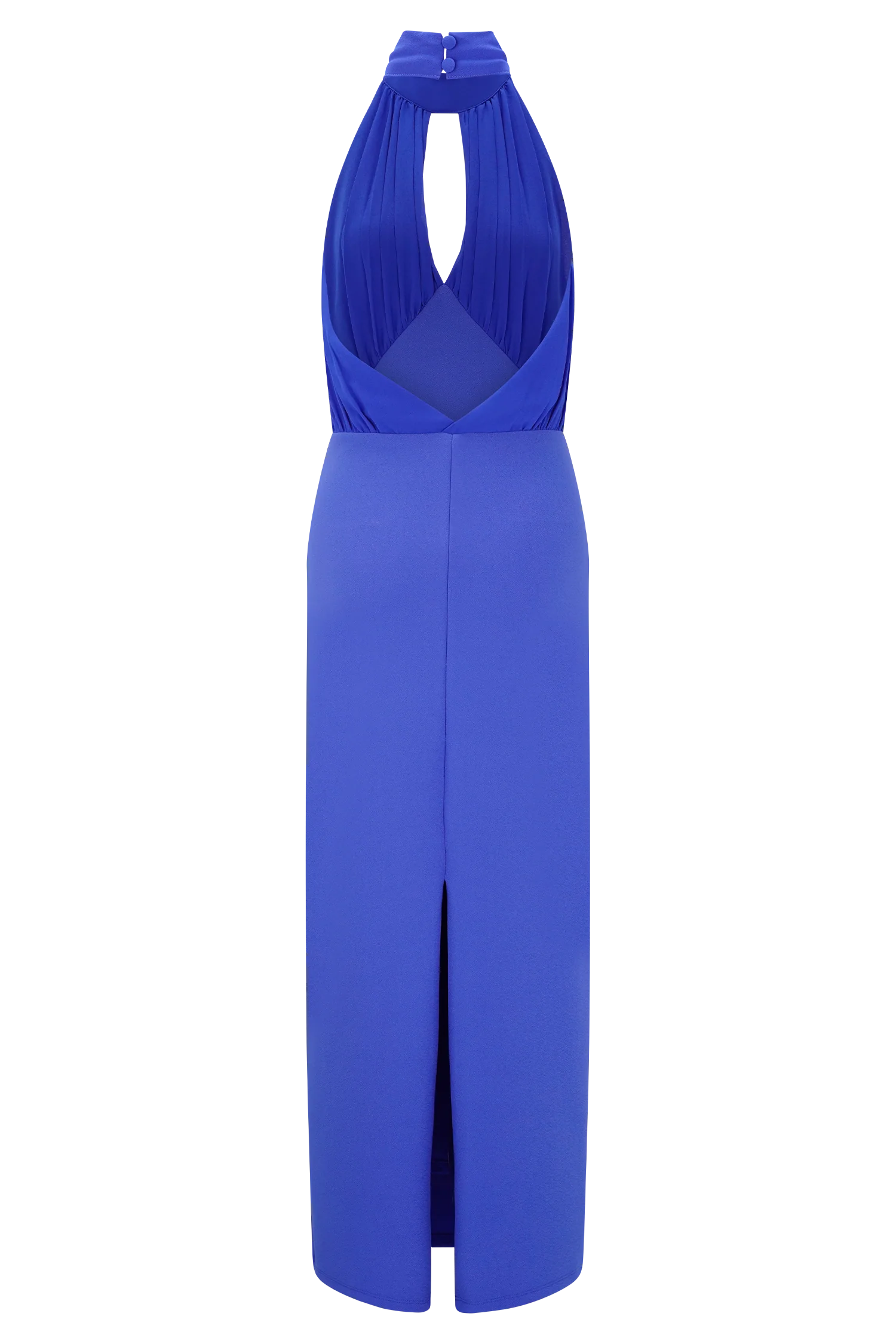 Mierah Halter Midi Dress - Cobalt Blue