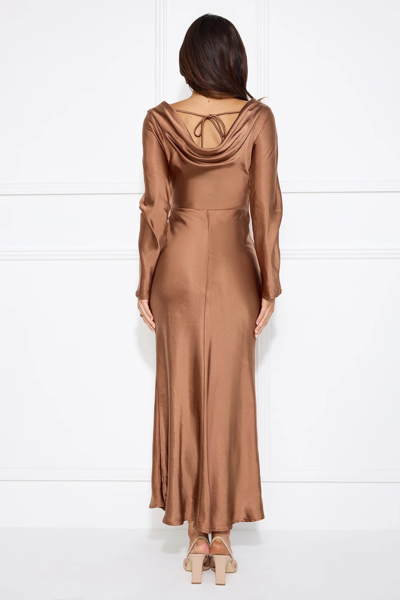 Classy Vibe Maxi Dress Brown