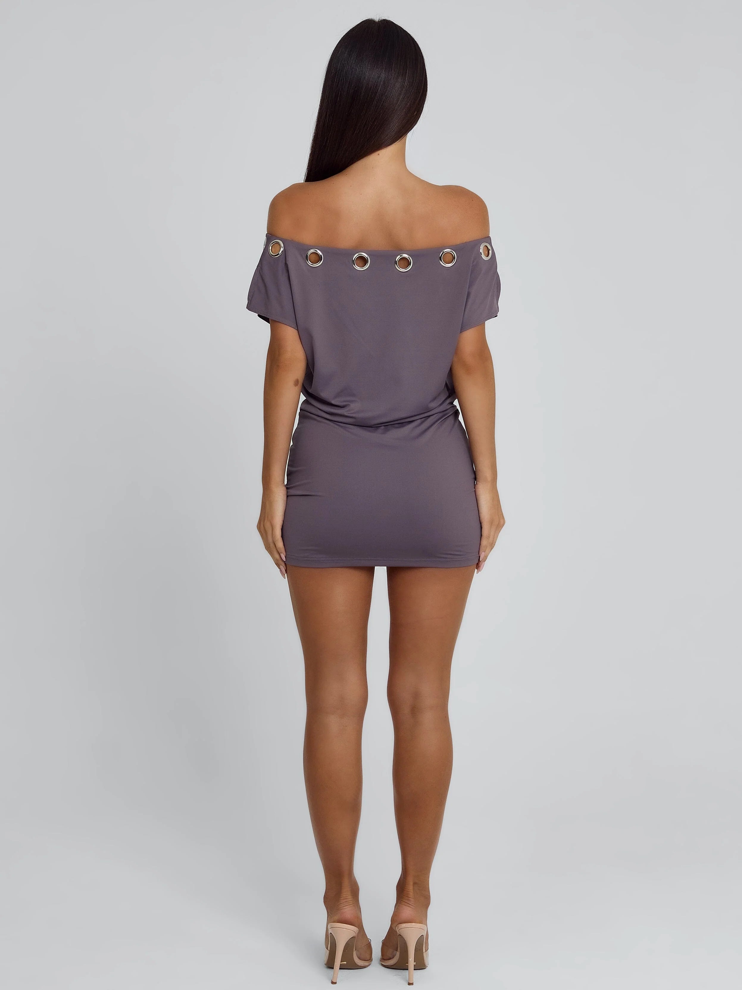 MARCY MINI DRESS MAUVE