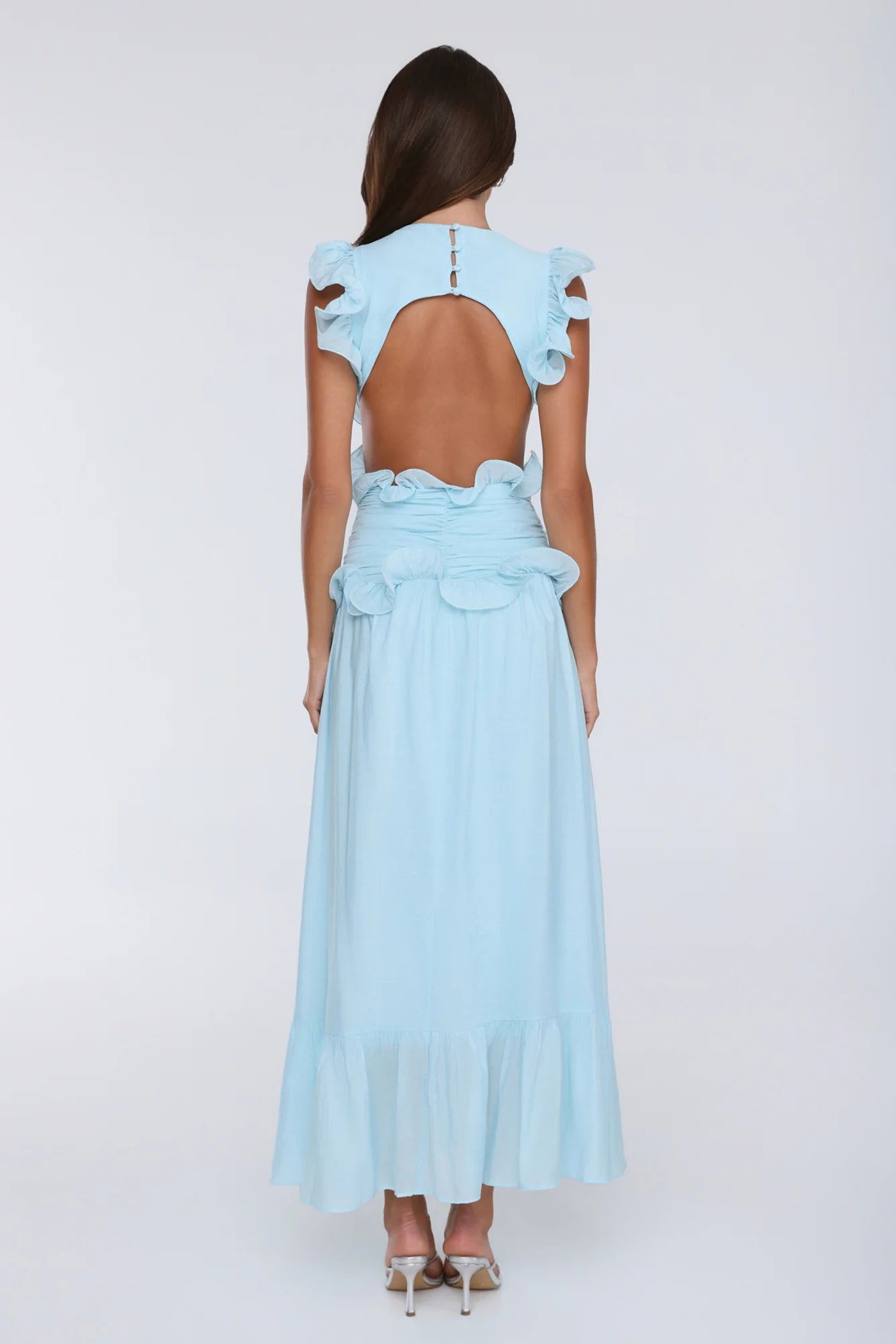 Evening Luxe Maxi Dress Light Blue