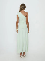 Gwenneth One Shoulder Maxi Dress Jelly Mint