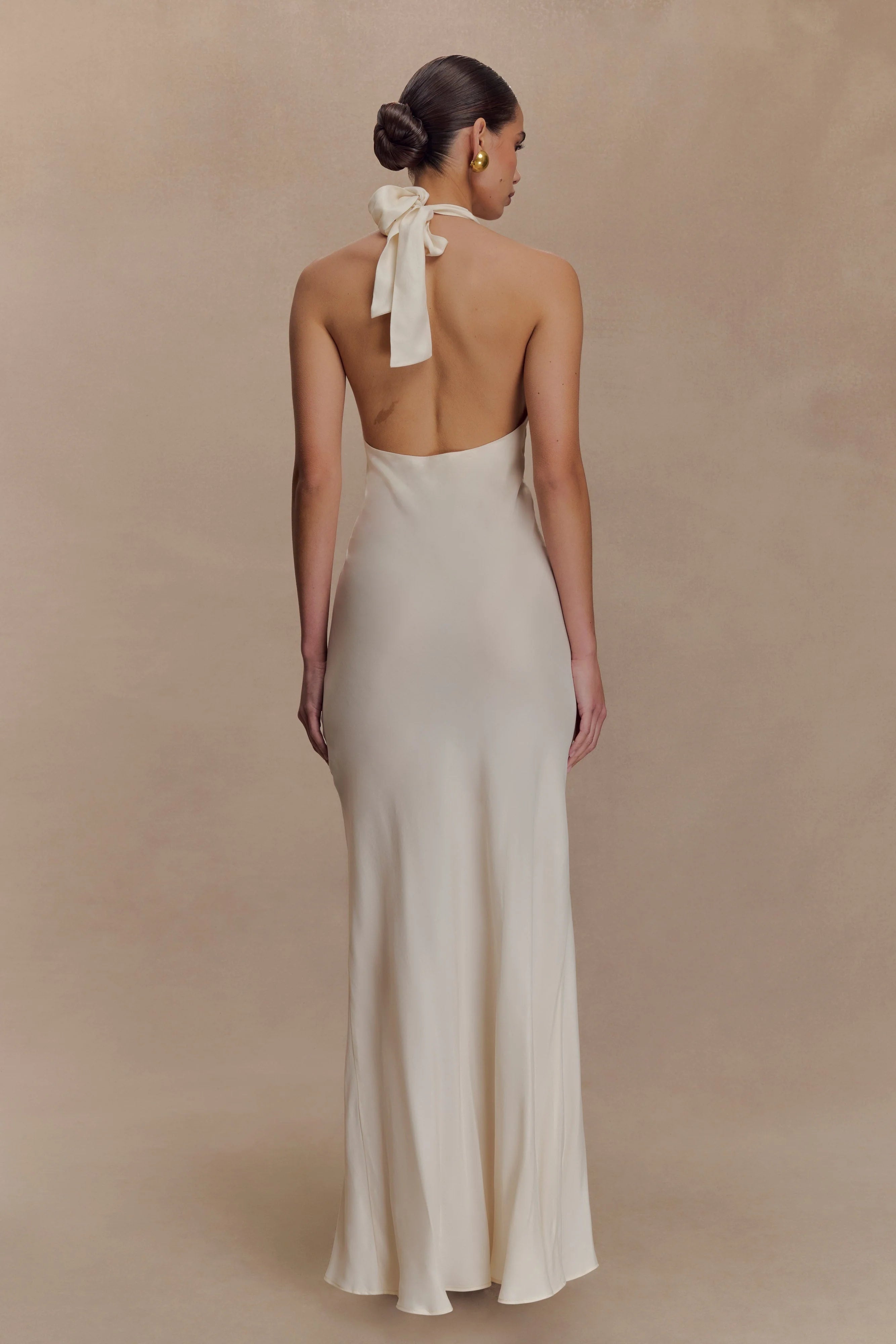 Louisiana Halter Maxi Dress - Ivory