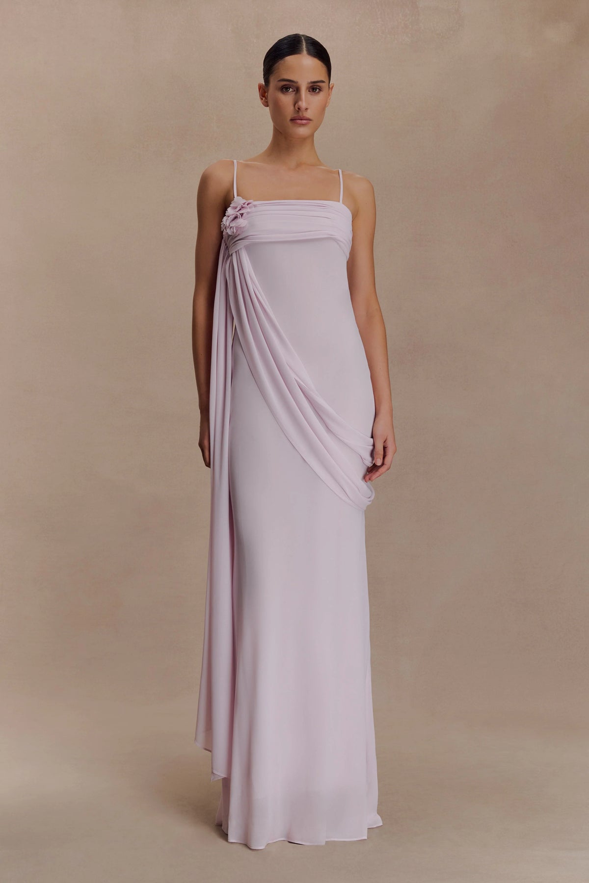 Leena Chiffon Maxi Dress - Light Lilac