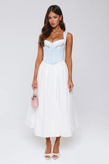 Cottage Glow Maxi Dress Blue