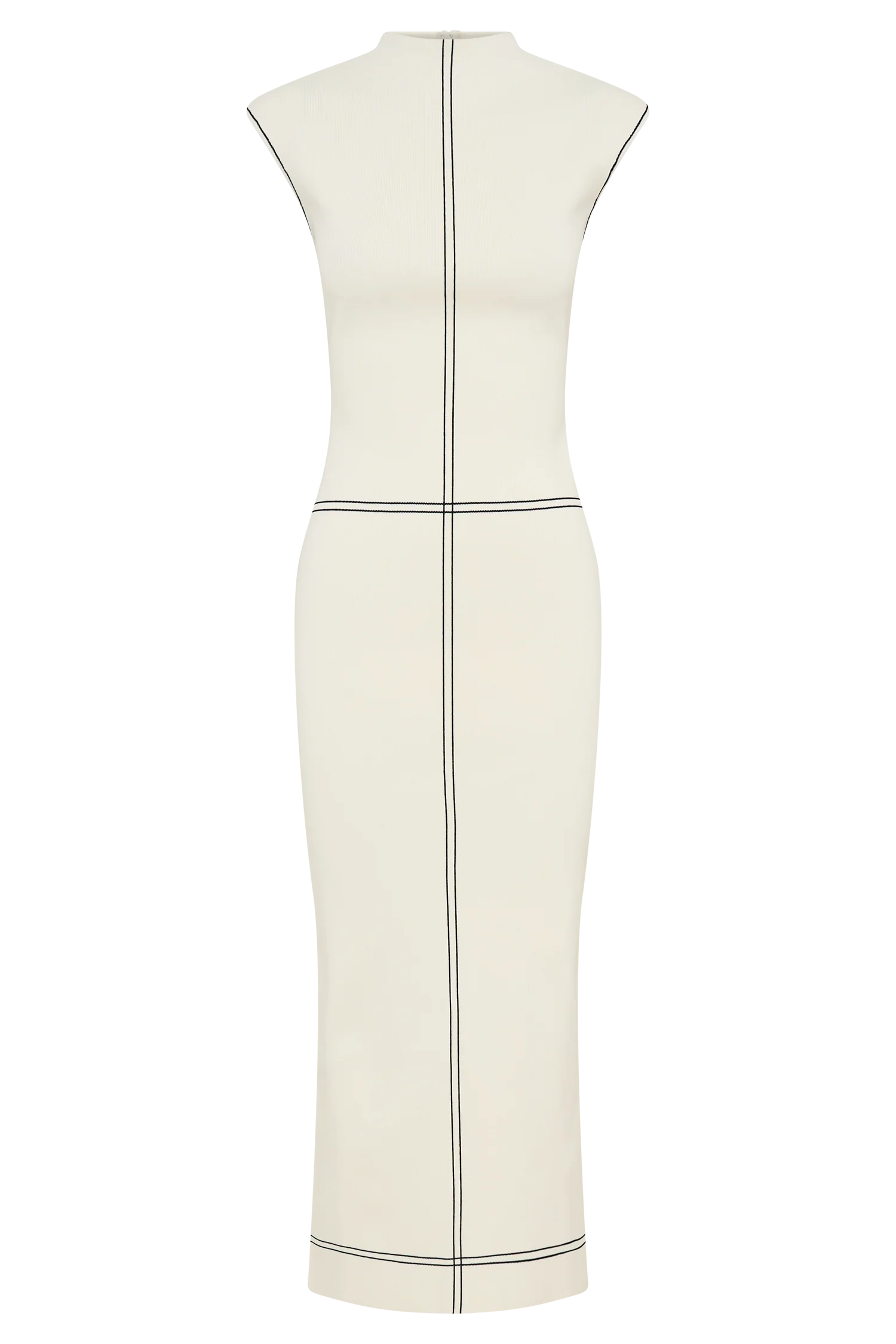 Malone Bandage Knit Midi Dress - Ivory