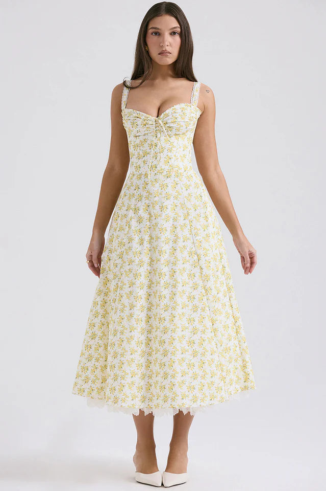 Rosalee Print Cotton Sundress