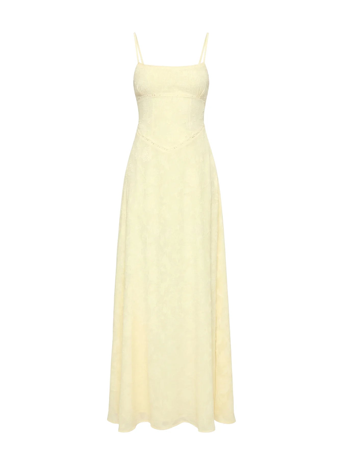 South Of France Maxi Dress Yellow