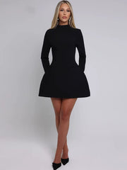 Stylish backless mini dress for women.
