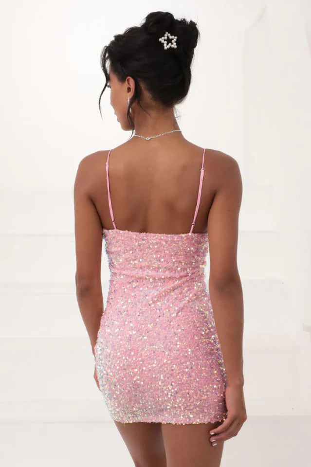 Iridescent Sequin Bodycon Dress