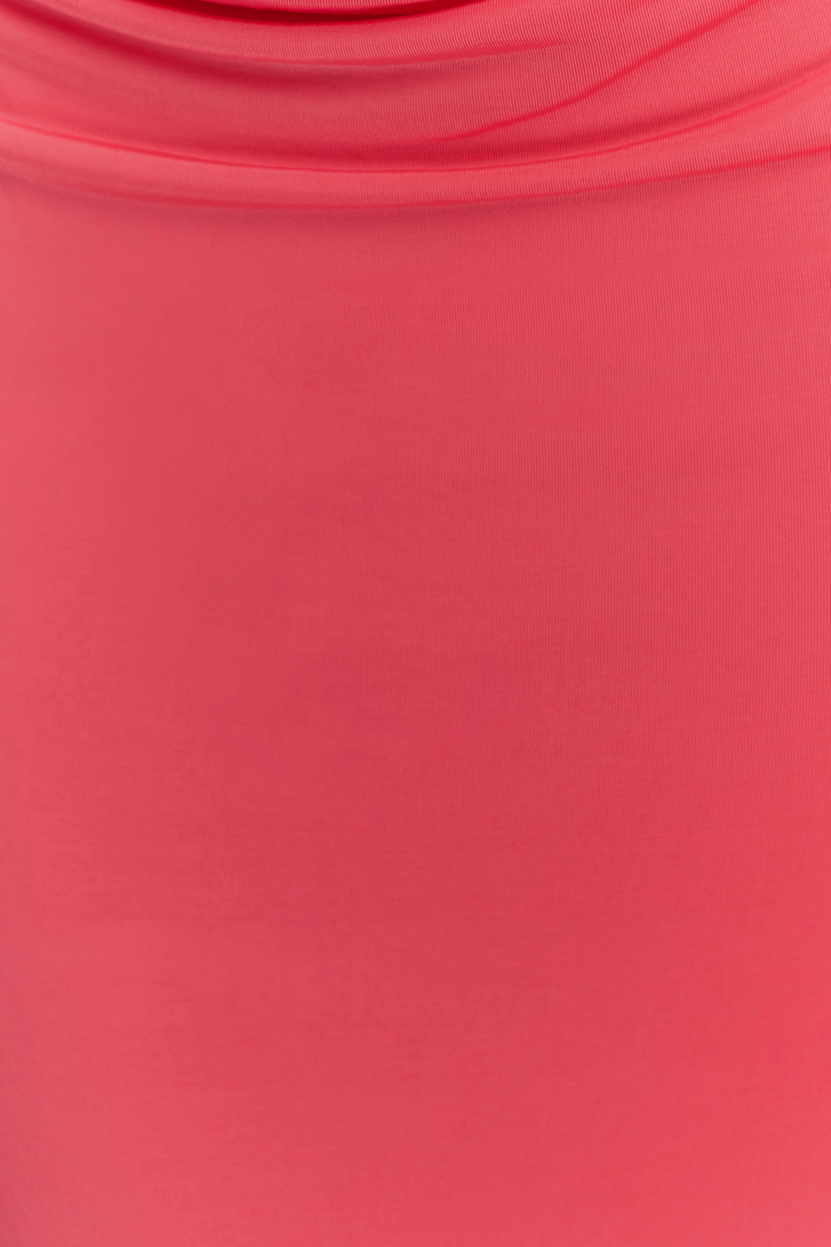 Madison Strapless Slinky Maxi Dress - Coral
