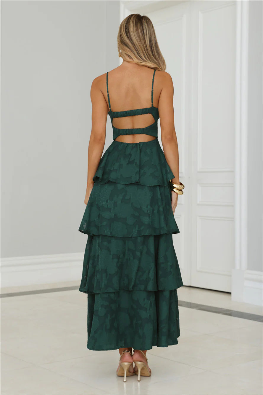 Thriving Now Maxi Dress Green