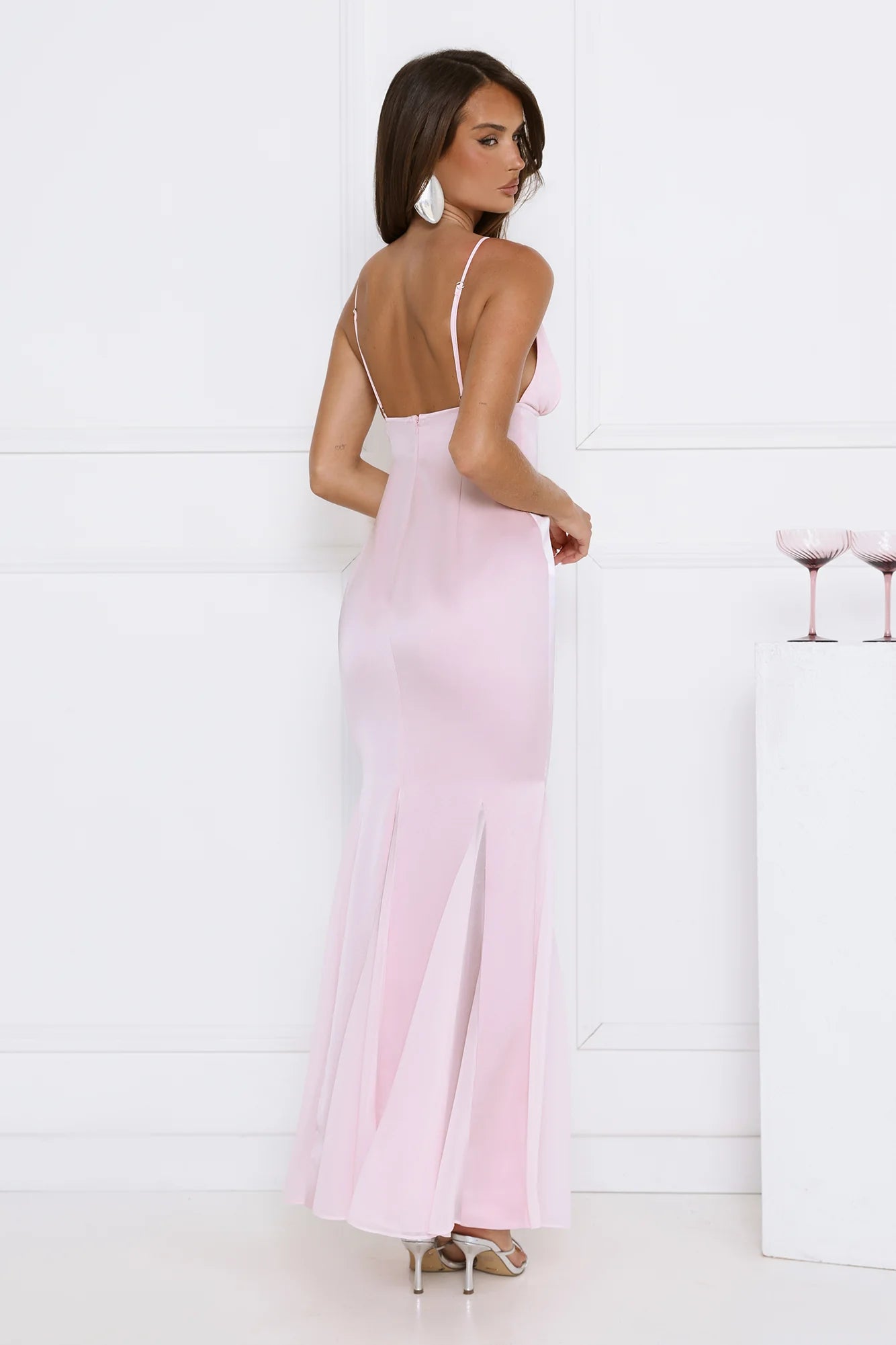 Flirty Petal Pop Maxi Dress Pink
