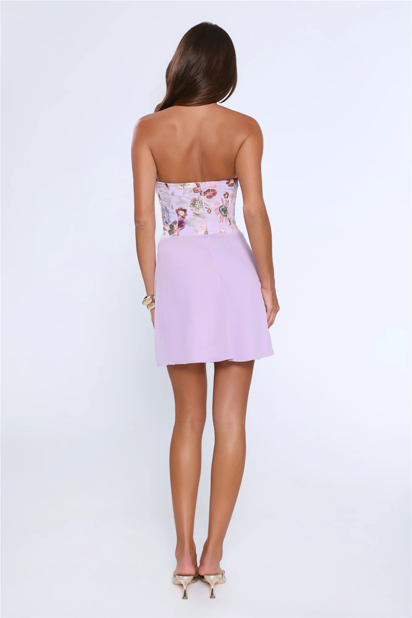 Pinky Promise Strapless Mini Dress Lilac