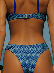 Elouana Scoop Bikini Top Blue