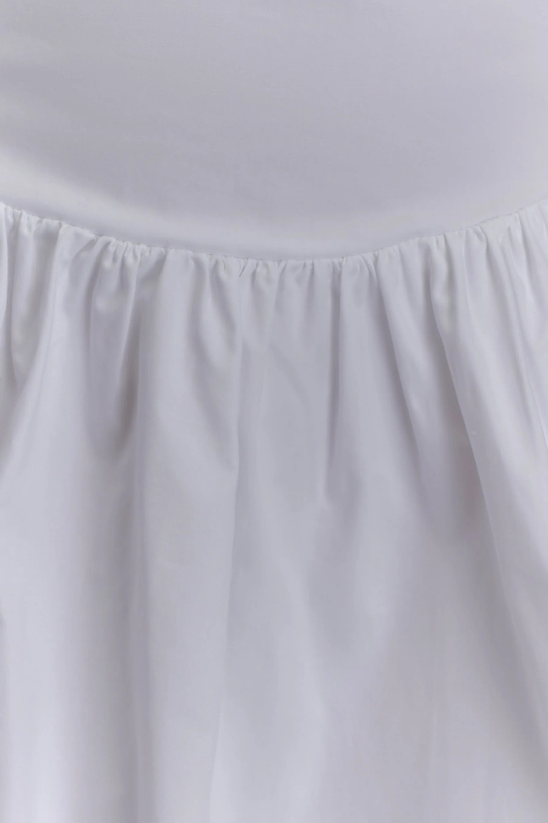 Janis Cotton Frill Mini Dress - White