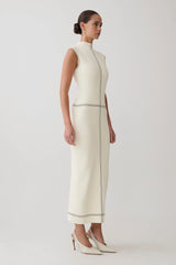 Malone Bandage Knit Midi Dress - Ivory