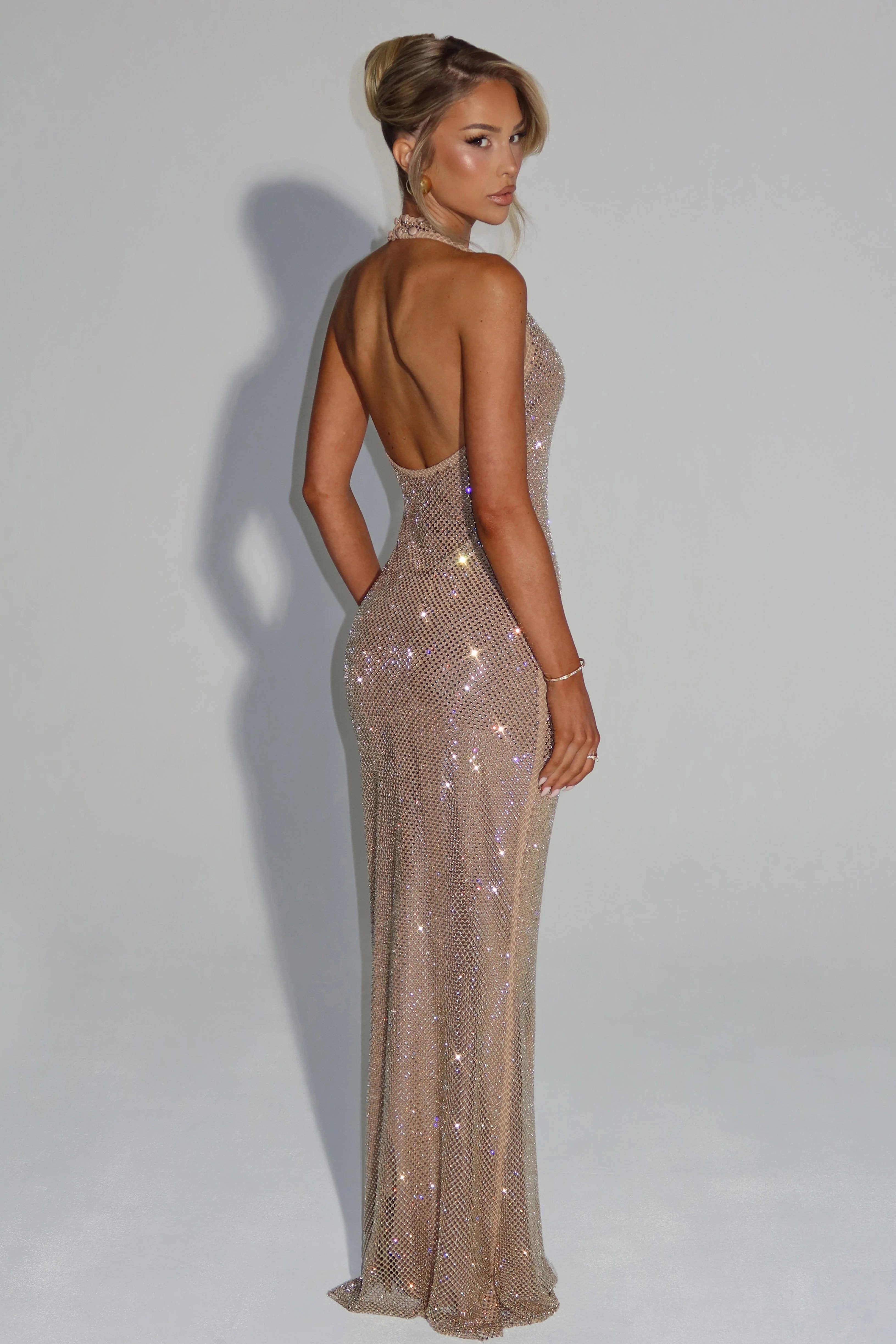 THE OPALINE MAXI DRESS - OPAL WHITE