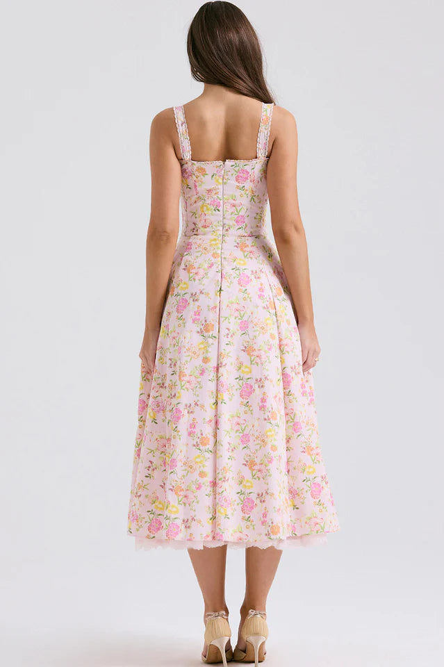 Rosalee Print Cotton Sundress