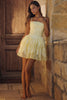 lemon custom lace cotton broderie anglaise mini dress
